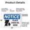 Signmission Place Used Oil Here, 24 in W x Rectangle, Plastic OS-2PACK-NS-P-1824-L-16351 - alternate 4